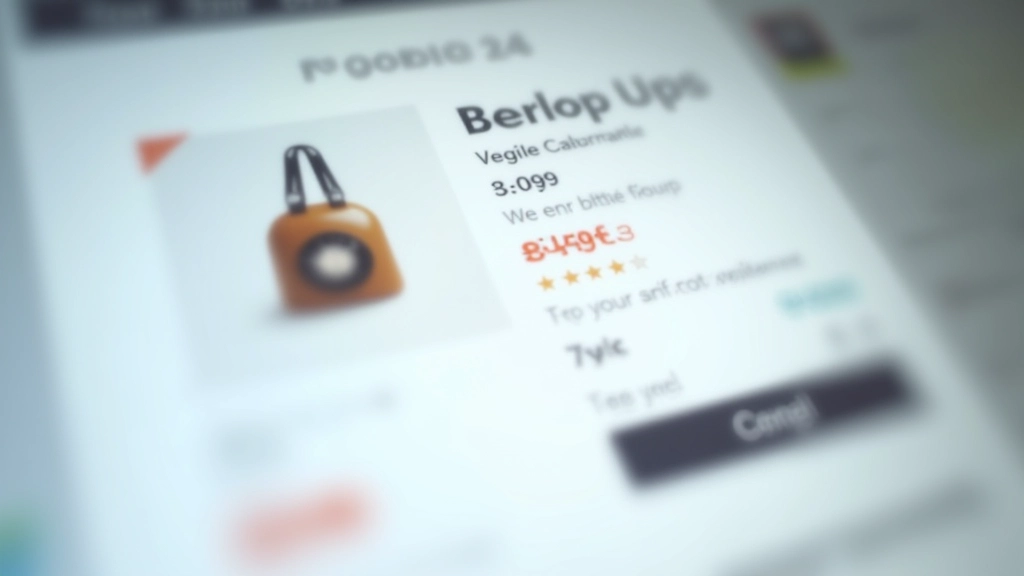 Detalhe ampliado de um cartão de produto mostrando posicionamento de imagem, preço, desconto, avaliação e botão de ação